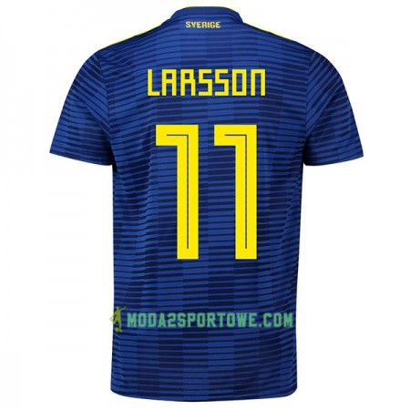 Koszulka Szwecja Larsson 11 Mistrzostwa Świata 2018 Wyjazdowe Stroje Piłkarskie